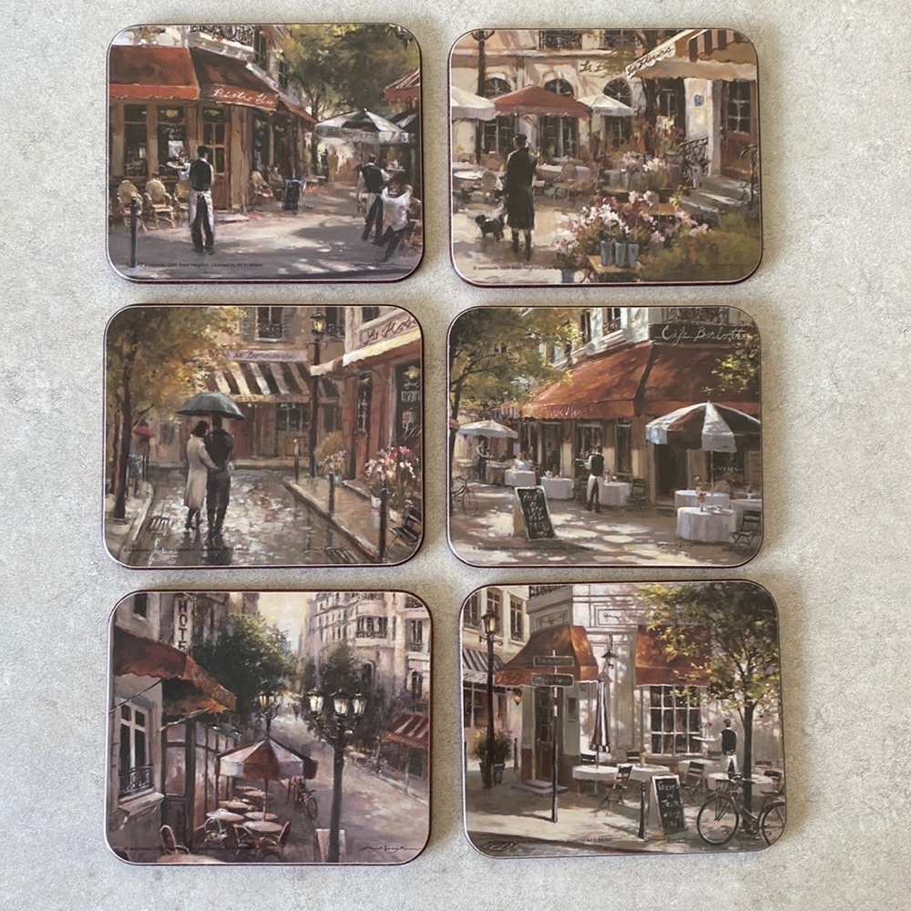 Coasters 6 - Wipe Clean 4 1/2” x 3 3/4” beautiful pictures